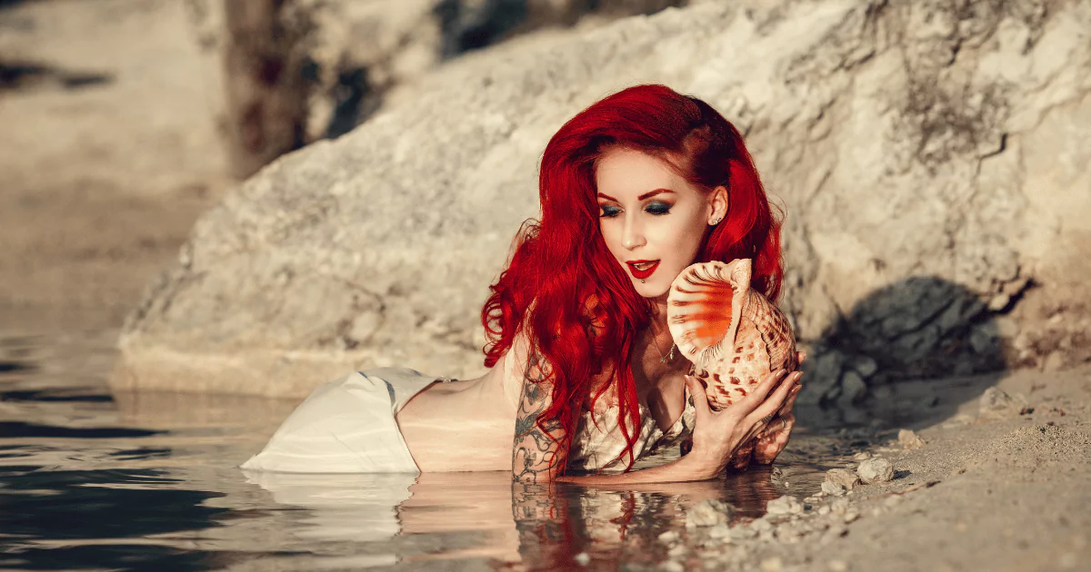 red-hair-mermaid-waves